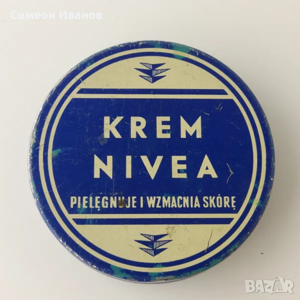 Интересна стара метална кутия от крем Нивея NIVEA #5848, снимка 1