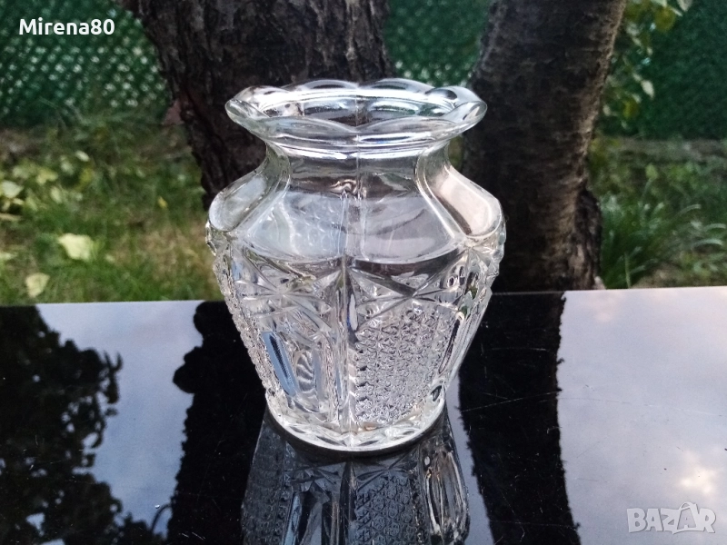 Кристална ваза - бурканче, снимка 1
