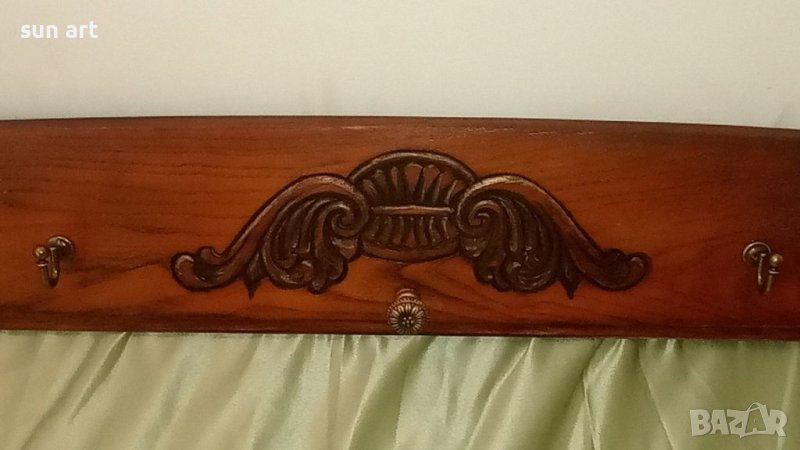 старинна закачалка с автентична българска дърворезба, снимка 1