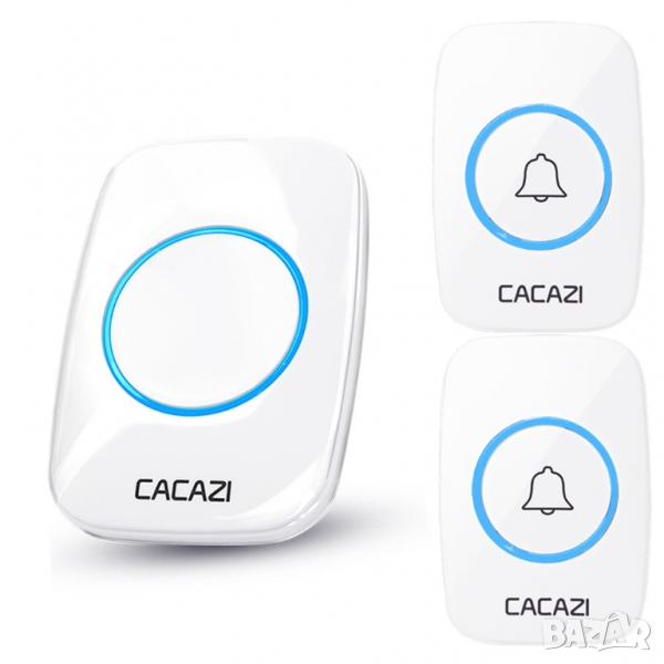 Безжичен водоустойчив звънец с 2 бутона, снимка 1