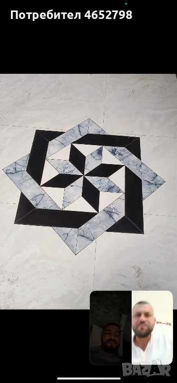 Лепене на фаянс, включващо подготовка на основата и полагане на лепило, снимка 1