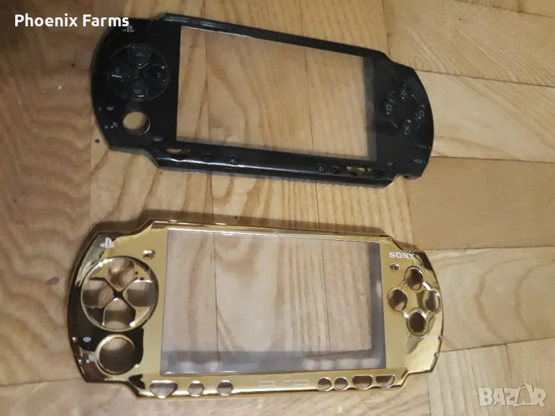 преден панел за psp 1000 златен, преден панел за псп 2000 черен, снимка 1