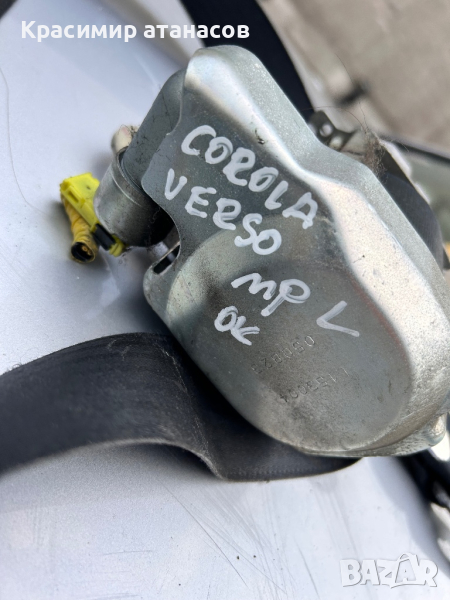 Предпазен колан Преден ляв за Тойота корола версо.7P2140, снимка 1