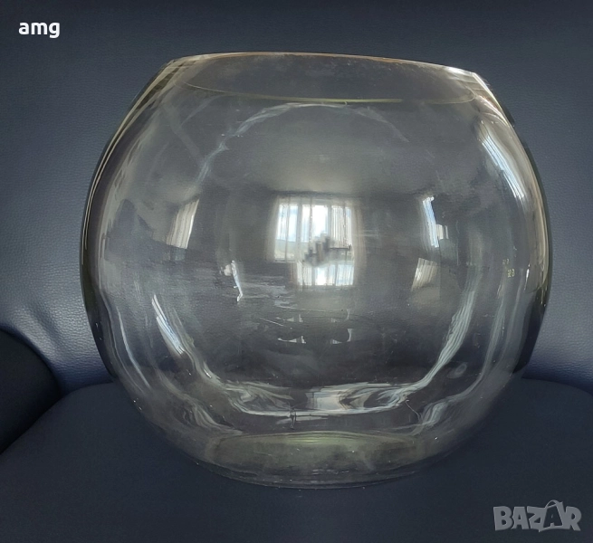 Голям Кръгъл Аквариум 11л 30х30см, снимка 1