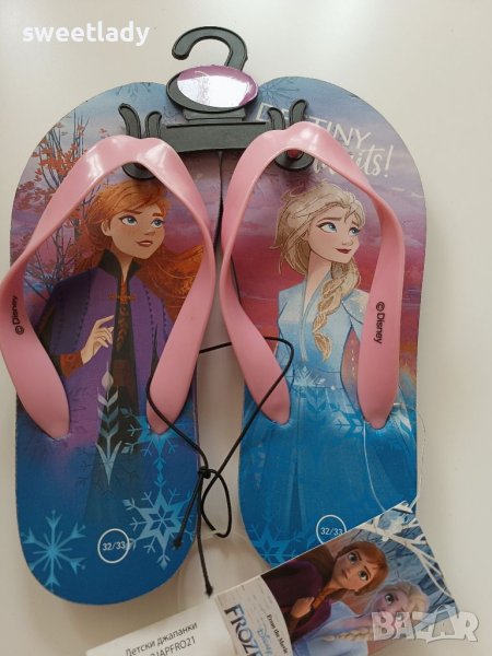 Джапанки за момичета Frozen /Замръзналото кралство/Walt Disney, снимка 1