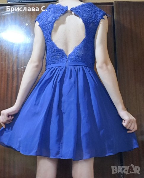 Турско синя къса рокля, снимка 1