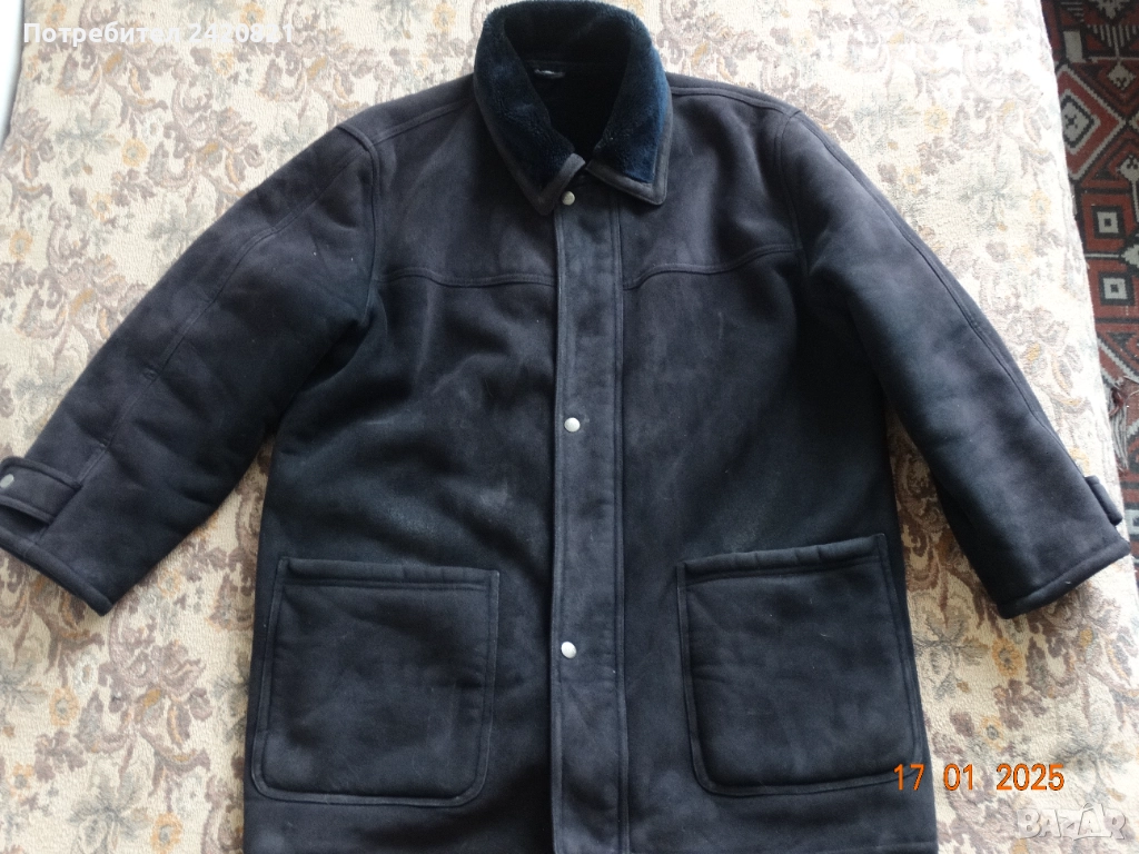 продавам мъжки кожух от еко кожа, снимка 1