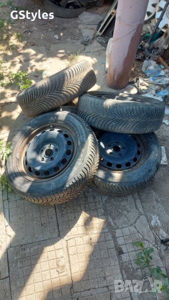 4бр зимни гуми с ДЖАНТИ 5х112 16ц, снимка 1