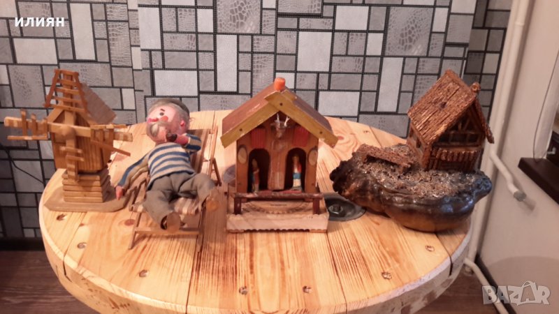 Изработка на дървени къщи, мелница, и други макети  20лв за брой , снимка 1