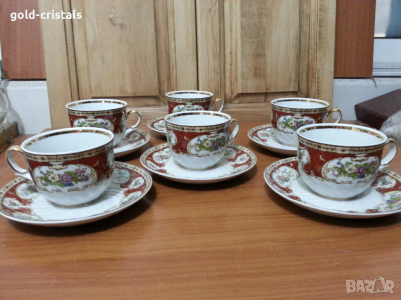 Стар български порцелан чаши за чай, снимка 1
