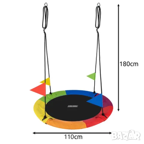 Детска люлка гнездо / Градинска люлка тип щъркелово гнездо - 110см, снимка 3 - Други - 50377764