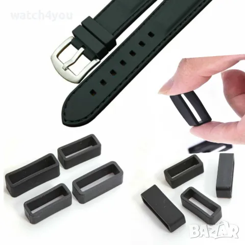 НОВА ГАЙКА,ХАЛКА,ДЪРЖАЧ ЗА КАИШКА ЗА ЧАСОВНИК.СИЛИКОНОВИ ГУМЕНИ ГАЙКИ, ХАЛКИ ЗА КАИШКА SMART WATCH