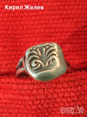 КРАСИВ АРТ НУВО СРЕБЪРЕН ПРЪСТЕН ВИСОКА ПРОБА СРЕБРО Стара ИЗЯЩНА РЪЧНА МАЙСТОРСКА ИЗРАБОТКА 38536
