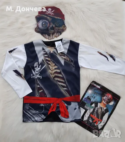 Костюм на пират 6-8 години, снимка 6 - Детски Блузи и туники - 47319753