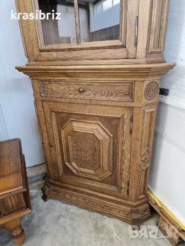 Масивна Ъглова Витрина -внос от Германия! , снимка 3 - Секции и витрини - 50188382