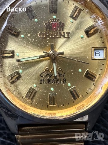 Orient златен часовник, снимка 2 - Мъжки - 41080289