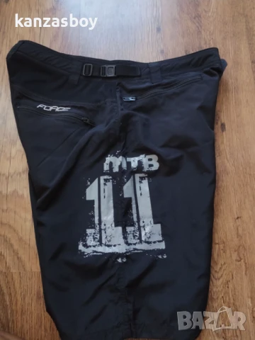 Force MTB-11 Shorts Removable Pad - мъжки вело панталони КАТО НОВИ Л, снимка 4 - Спортни дрехи, екипи - 51339548