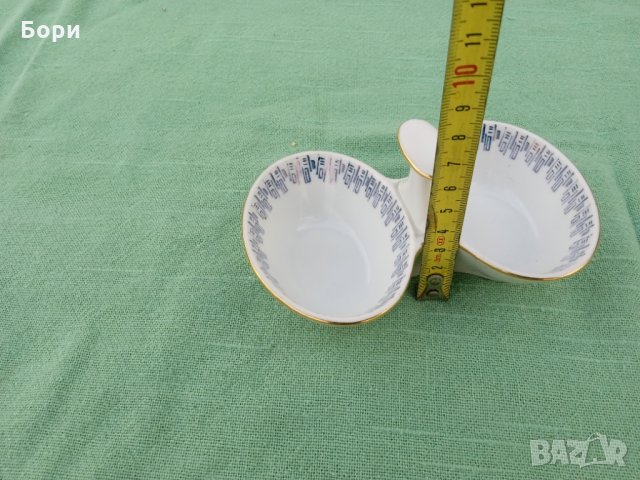 Стара порцеланова солница, снимка 6 - Други - 36007609