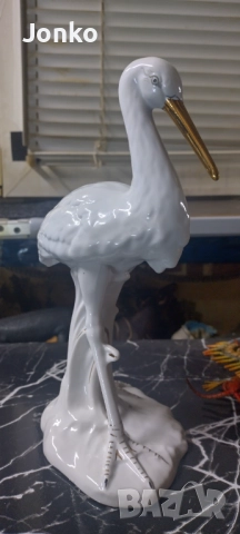 Статуетка щъркел Fena Porzellan, снимка 7 - Антикварни и старинни предмети - 52149813