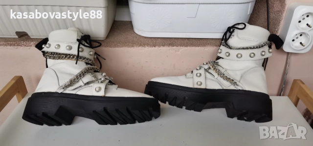 Боти Zara Естествена кожа 37. 5н., снимка 10 - Дамски боти - 52380889