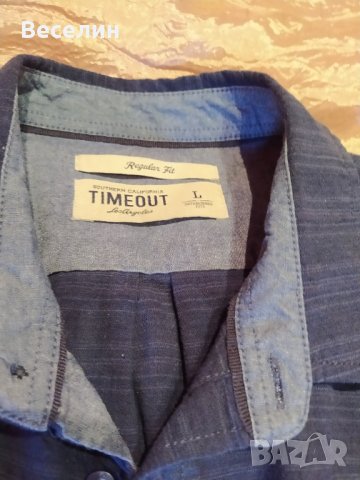 Мъжка риза Timeout (L), снимка 3 - Ризи - 34108528