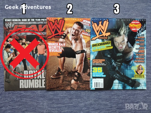 Кеч Списания WWE Pro Wrestling На Английски Език John Cena Batista HHH, снимка 2 - Списания и комикси - 46389037
