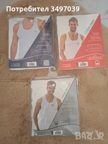 мъжки потници 100%памук, снимка 7 - Тениски - 52770112