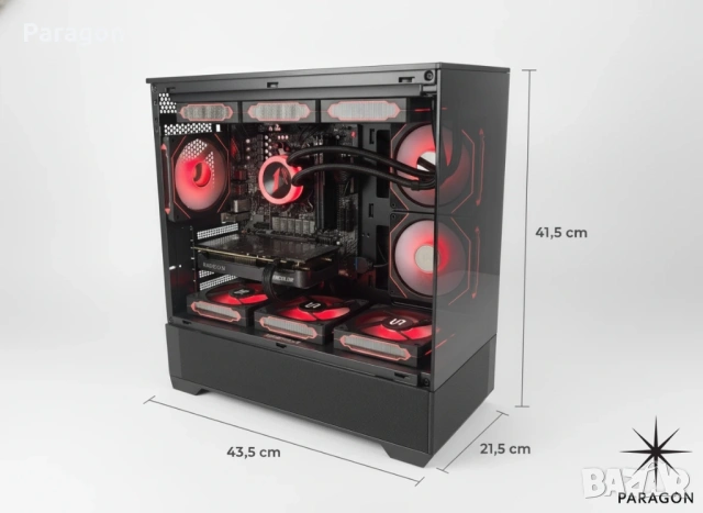 Геймърски компютър Ryzen 5 7500F/RX 9060XT/32GB RAM/1TB, снимка 3 - Геймърски - 53582733