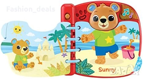 Нова детска играчка книга Мече дрехи време звук Подарък малко дете VTech 558303, снимка 4 - Други - 41282728