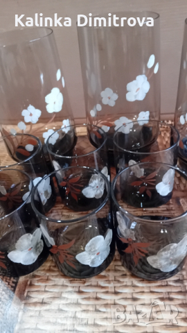 Стъклени чаши за ракия и безалкохолни напитки., снимка 13 - Чаши - 44802543