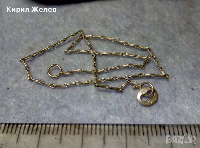 ФИНА СРЕБЪРНА ГРИВНА СРЕБРО 925 с БЯЛА ПОЗЛАТА и НУЖДА от ЗАКОПЧАЛКА 36457, снимка 5 - Гривни - 49551493