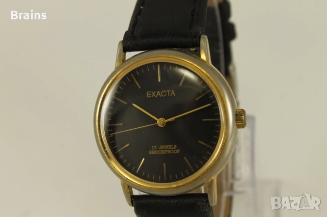 Стар Мъжки Ръчен Часовник EXACTA 17 Jewels, снимка 3 - Антикварни и старинни предмети - 51631162