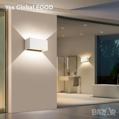 FUPE 25W външен LED аплик IP65 регулируем ъгъл 4000K бял, снимка 8 - Лед осветление - 51987513