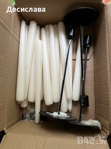 Украса от изкуствени цветя, вази и свещи, снимка 8 - Декорация за дома - 52190185