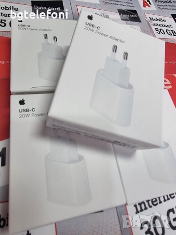 20W Original Adapter Apple Fast Charge  Оригинален бърз адаптер iPhone, снимка 1 - Резервни части за телефони - 44281417