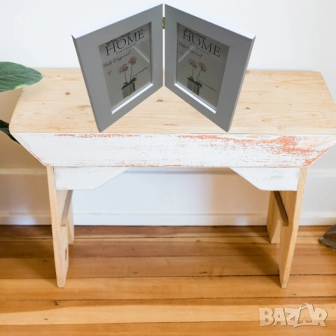 Двойна дървена рамка за снимки тип книга за снимка размер 10х15см, снимка 6 - Декорация за дома - 53450741