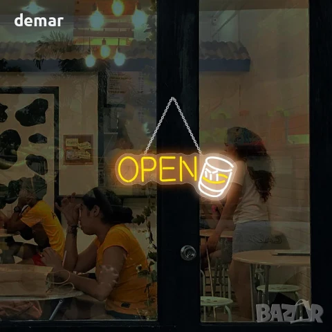 YSUIEC Whiskey Open LED неонова табела, димируема, USB захранване, снимка 5 - Лед осветление - 51373797