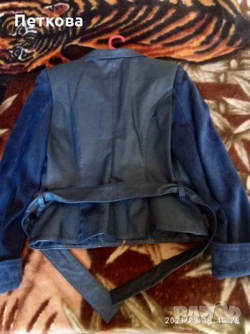 Дамско кожено яке, снимка 3 - Якета - 33848750