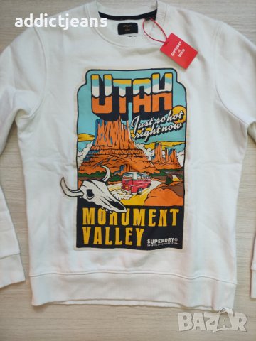 Мъжка блуза Superdry размер M, снимка 2 - Блузи - 41678753
