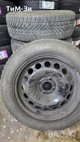 Зимни гуми с джанти 195/60R16 Bridgestone, снимка 2 - Гуми и джанти - 53499917