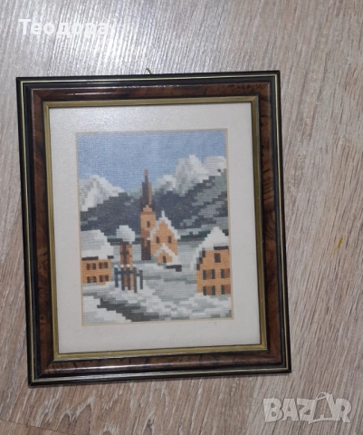 Мелницата и Зима в гората, снимка 3 - Гоблени - 52789764