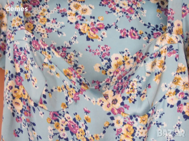 Сатенена рокля с къс ръкав ZARA, размер M, снимка 4 - Рокли - 50775130