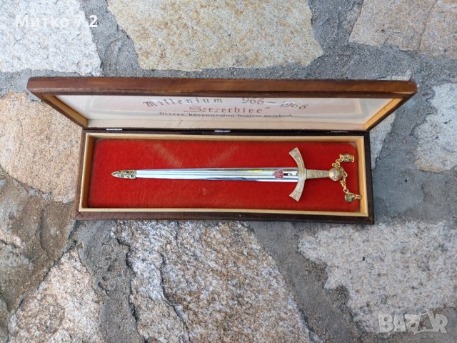 Millenium 966 - 1966 "Szczerbiec" (реплика-миниатюра) , снимка 4 - Антикварни и старинни предмети - 35904324