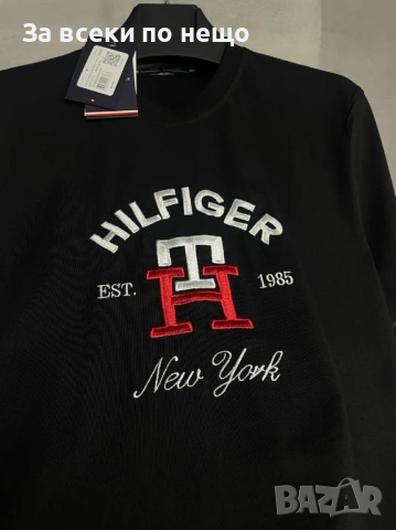 Tommy Hilfiger Мъжка Черна Тениска👕Мъжка Блуза С Къс Ръкав Томи Хилфигер Код MensPoint18, снимка 2 - Тениски - 53701628