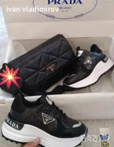 Комплект дамски маратонки и чанта, снимка 1