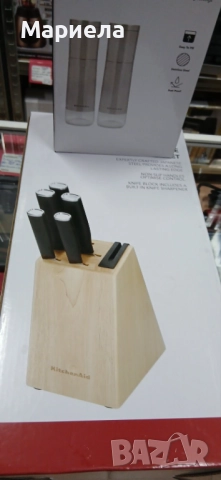 KithhenAid Комплект Кухненски ножове и Мелнички за подправки, снимка 2 - Други стоки за дома - 52690252