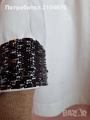 Дамска риза / туника памук с пайети TORY BURCH р-р XS/0, снимка 11 - Ризи - 48523392