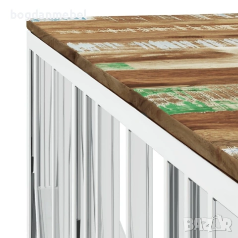 Sonata H Кафе маса сребриста инокс, снимка 2 - Маси - 53590885