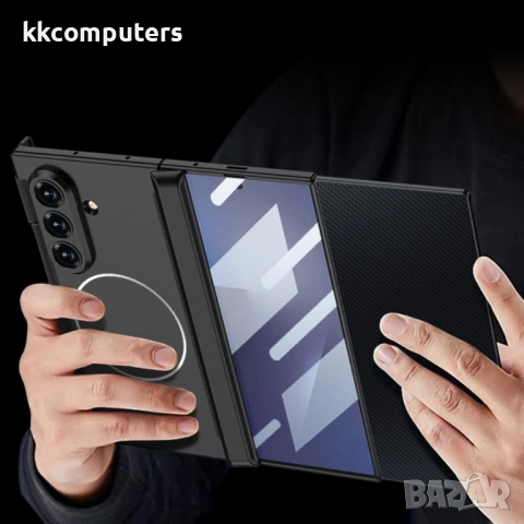 GKK магнитен калъф с протектор и двойна магнитна панта за Samsung Galaxy Z TriFold 5G, снимка 8 - Калъфи, кейсове - 53451256