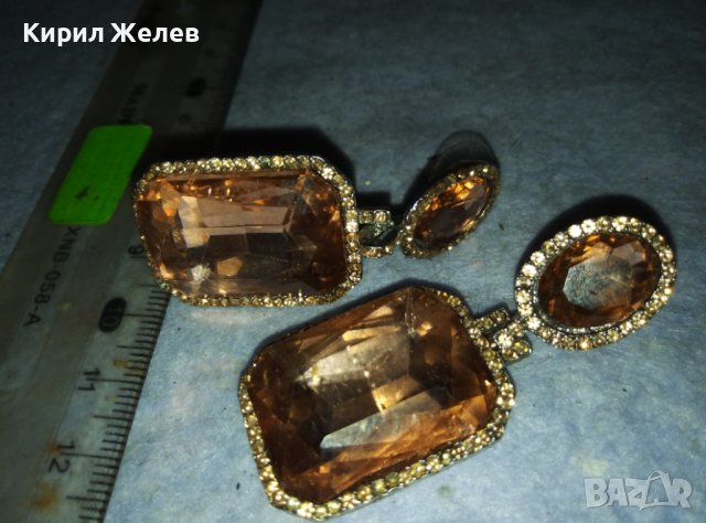 ЕФЕКТНИ БЛЕСТЯЩИ КРИСТАЛНИ СРЕБРИСТИ ВИНТИДЖ ОБЕЦИ 22402, снимка 10 - Обеци - 42090812
